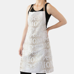 Tablier Gold Floral Botanique Moderne MAMA meilleure MOM