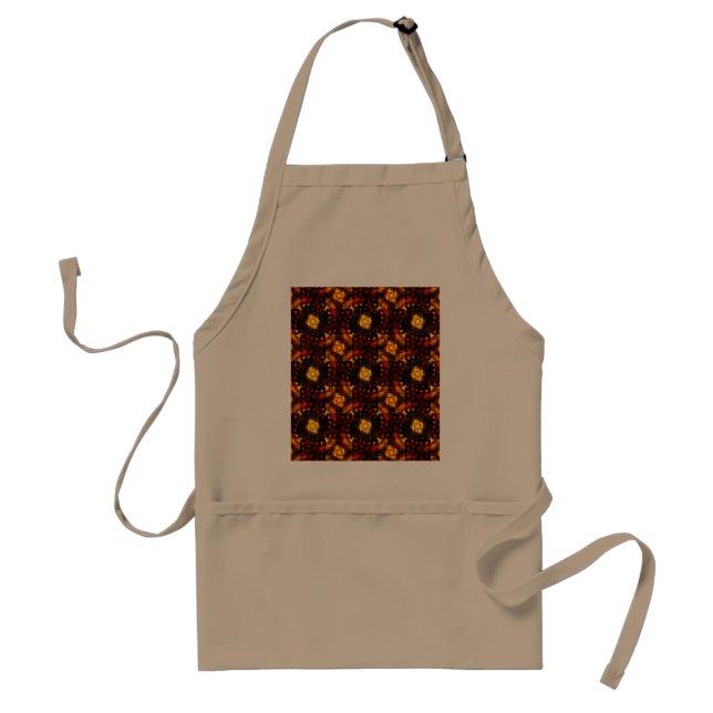 Tablier Gold Modern Boho Elegant Abstract Art Pattern #506 (Devant)