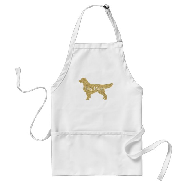 Tablier Gold Parties scintillant Golden Retriever | Maman  (Devant)