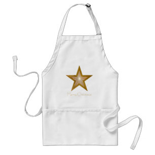 Tablier Gold Star Two Tone 'Joyeux Noël'