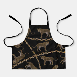 Tablier Golden chain glamour leopard cheetah