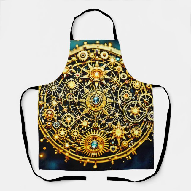 Tablier Golden Clockwork Celestial Art (Recto)