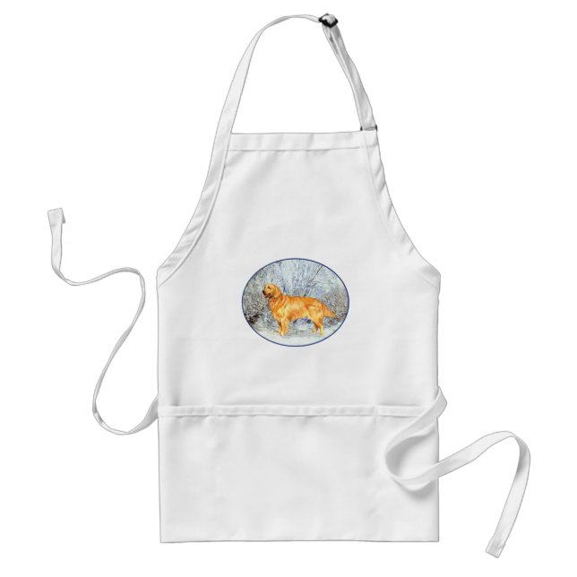 Tablier Golden Retriever en Hiver (Devant)