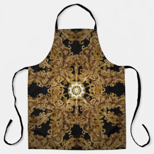 Tablier Golden Seamless hand drawn, vintage Background. Sn