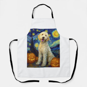 Tablier Goldendoodle Chien Mignon Halloween Jack O Lantern