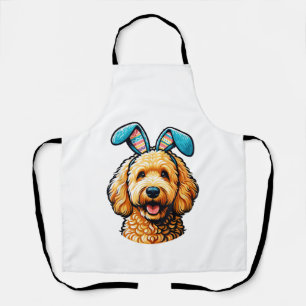 Tablier Goldendoodle de Pâques Chien portant des oreilles 