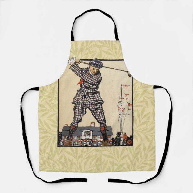 Tablier Golf Golfer Vintage Golf antique (Recto)