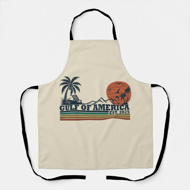 Tablier Golfe de l'Amérique Conception patriotique vintage (Recto)