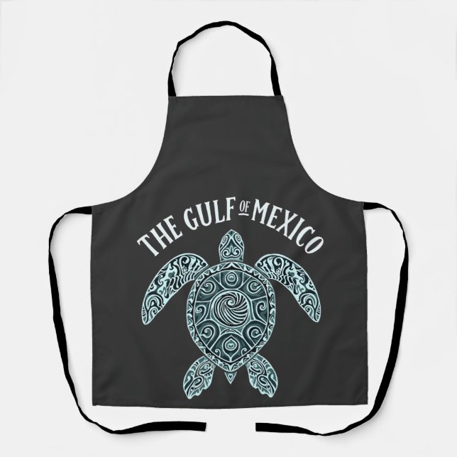 Tablier Golfe du Mexique Turtle Sea Latino (Recto)
