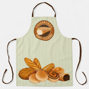 Tablier Goodies cuites Pâtisserie Pain Baker Logo Bande ve