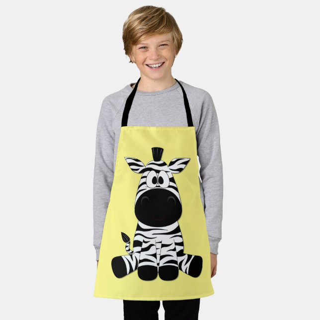 Tablier Goofy Zebra Jaune (Porté)