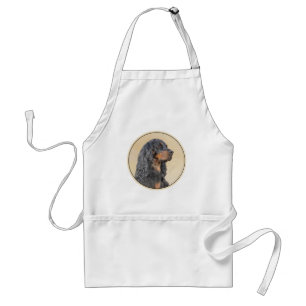 Tablier Gordon Setter Peinture - Joli art original chien
