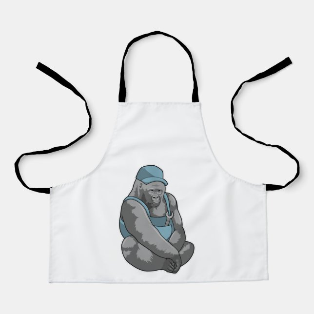 Tablier Gorilla comme artisan avec clé (Recto)
