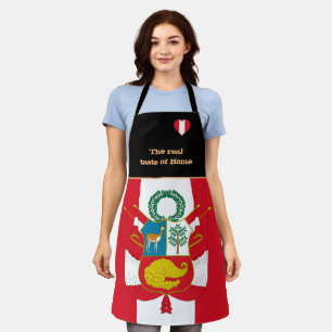 Tablier Goût de la maison & Drapeau péruvien, Pérou /Cu