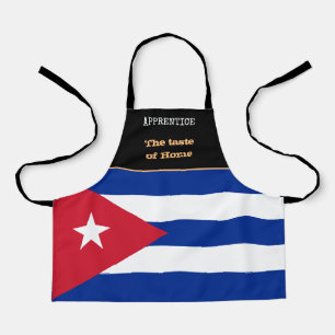 Tablier Goût de la maison et drapeau cubain, Cuba /Cuisine