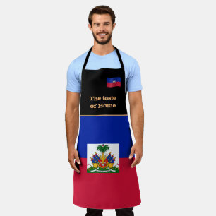 Tablier Goût de la maison et Drapeau haïtien, Haïti /Cu