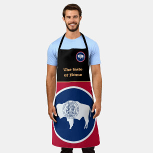 Tablier Goût de la maison et le drapeau du Wyoming, Wyomi