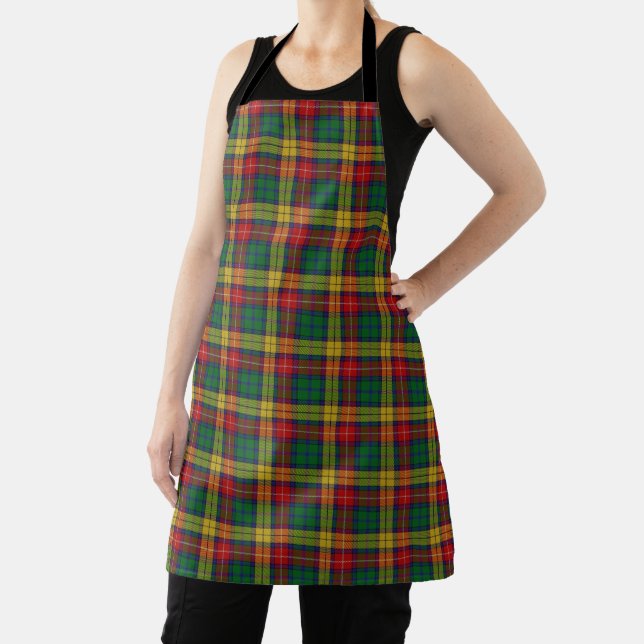 Tablier Goût de l'Écosse Clan Buchanan Tartan Plaid (Insitu)