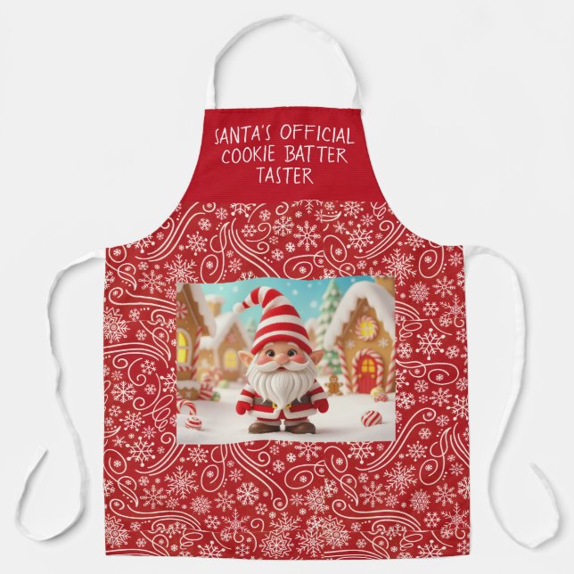 Tablier goûteur officiel de pâte à biscuits du Père Noël (Recto)