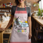 Tablier Goûts Comme La Cuisine Magique Unicorne<br><div class="desc">Goûts comme Magic Unicorn Kitchen Apron - Si vous êtes un cuisinier si extraordinaire que votre nourriture a un goût magique. C'est le tablier de cuisine parfait pour vous. Une licorne lunaire magique volant autour des arcs-en-ciel et des étoiles. L'heure du dîner s'est tellement améliorée. Ne vous perdez jamais pour...</div>