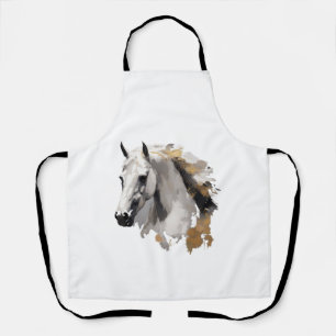 Tablier Grâce galopante Cheval blanc Art