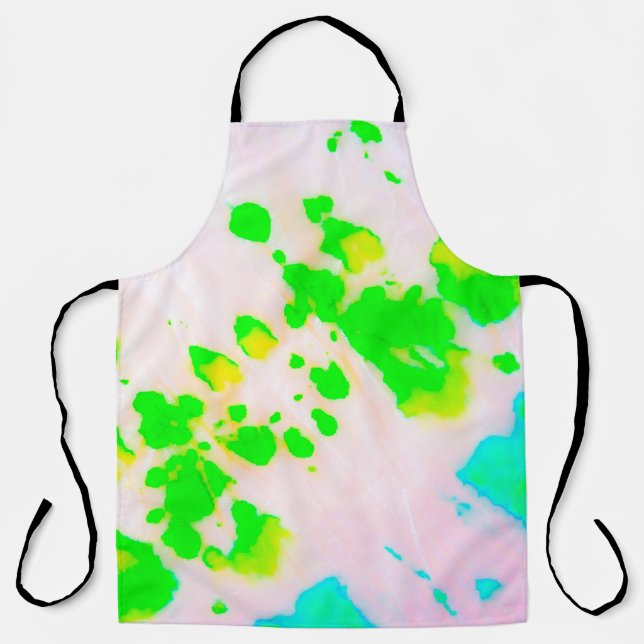 Tablier Graffiti d'art sale. Ikat Abstrait (Recto)