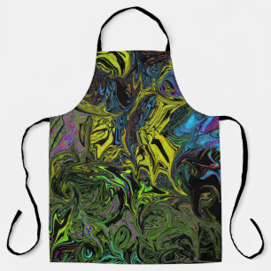 Tablier Graffiti liquide jaune