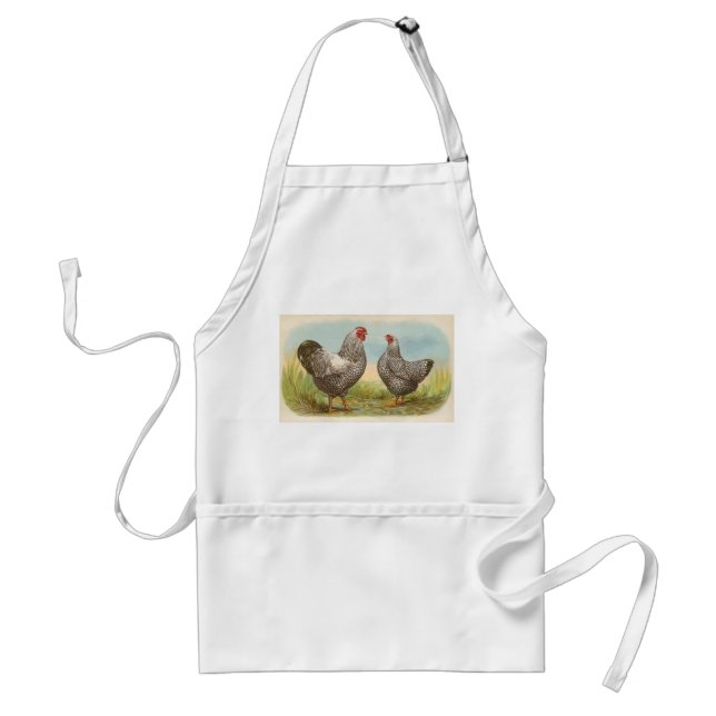 Tablier Graham - Les poulets Wyandotte Laced Silver (Devant)