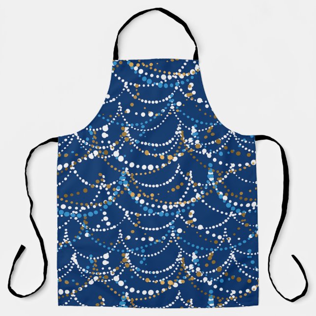 Tablier Grain de Noël : motif festif sans soudure (Recto)