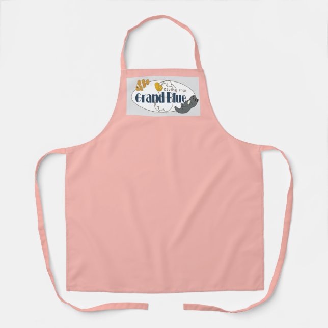 Tablier Grand Blue - Plongée Shop Apron (Recto)