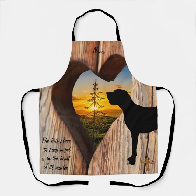 Tablier Grand Dane Heart Sunset Apron (Recto)