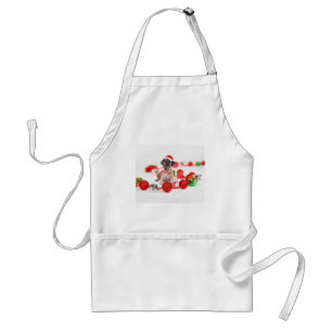 Tablier Grand Danois avec ornements de Noël Cadeaux