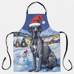 Tablier Grand Danois Merveilleux Noël Joyeux Noël 