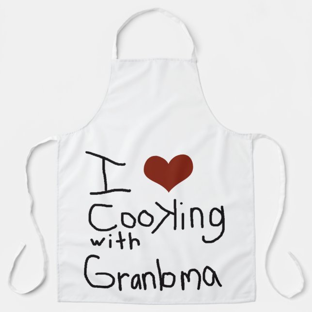 Tablier grand-mère aime cuisiner (Recto)