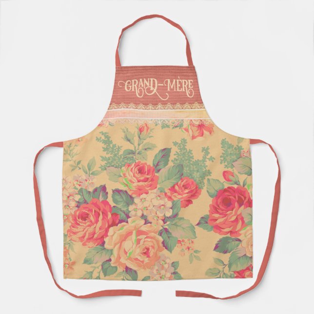 Tablier Grand-mère chic Shabby Grand-mère Grand-Mère Apron (Recto)