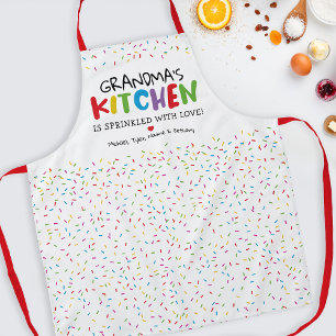 Tablier Grand-mère Cuisine Amour Paillettes