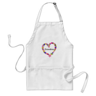 Tablier Grand-mère Flore Coeur Apron