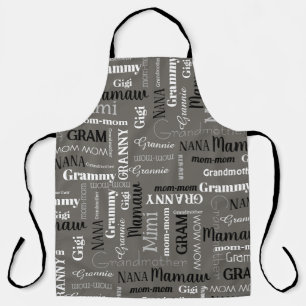 Tablier Grand-mère Granny Apron Personnaliser son pseudo