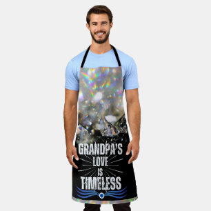 Tablier Grand-père noir moderne Grandpa Cuisine barbecue G