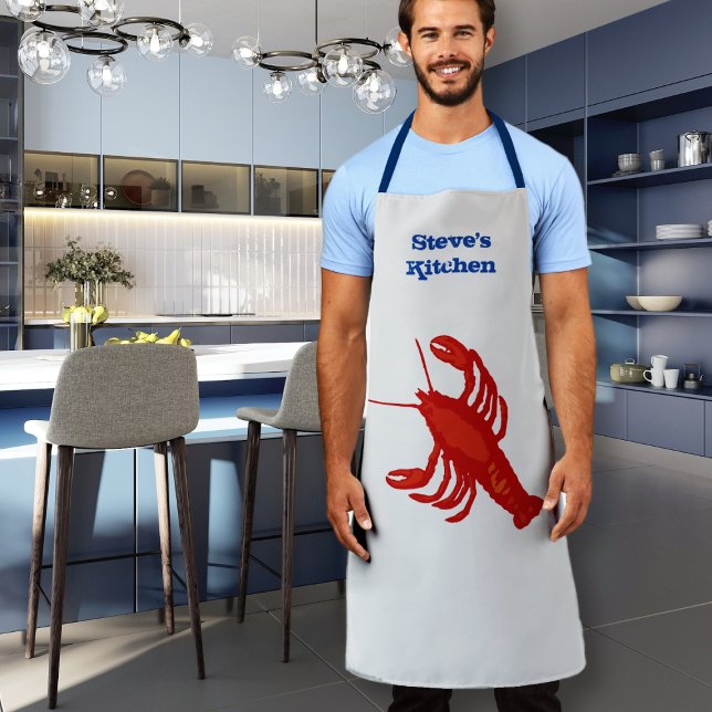 Tablier Grande cuisine de homard personnalisée (Créateur téléchargé)