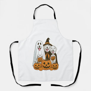 Tablier Grande Pyrenees Chien Fantôme Sorcière Halloween C