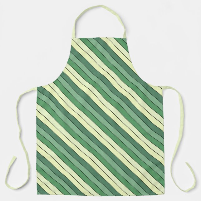 Tablier Grandes Jaunes Vertes D'Hiver Sur Papier Aquarelle (Recto)