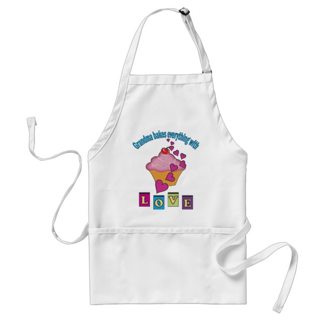 Tablier Grandma Bakes with Love (Devant)