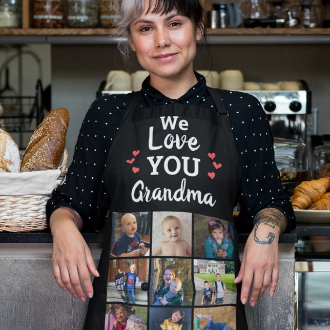 Tablier Grandmas Grandkids 12 Photo Collage Keepsaké (Créateur téléchargé)