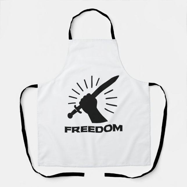 Tablier graphisme d'épée de liberté (Recto)