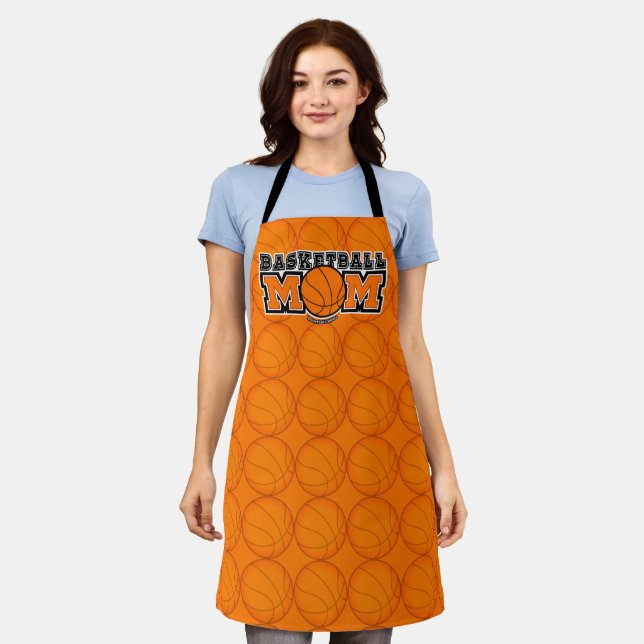 Tablier Graphismes Screwball Maman de Basketball (Porté)