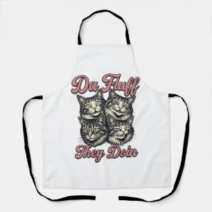 Tablier Gravure Vintage de Chat Drôle Da Fluff Ils Font De