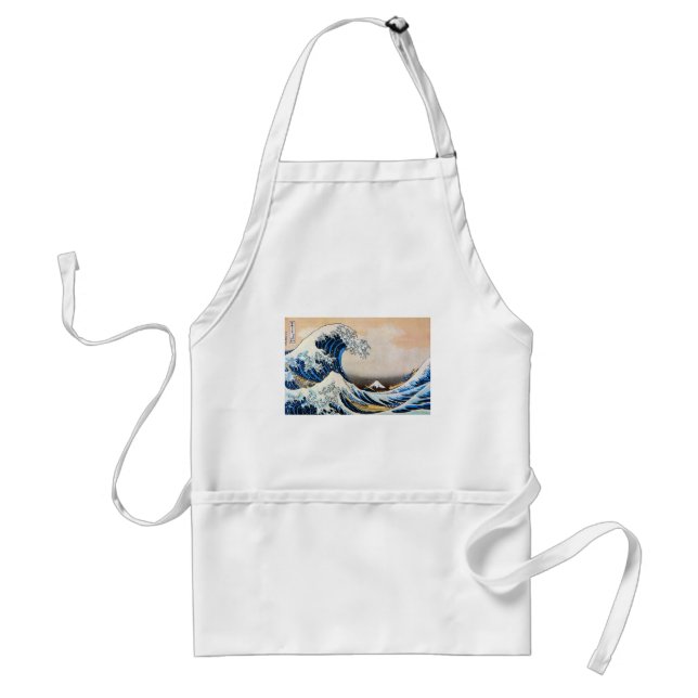 Tablier Great Wave, Hokusai, Ukiyo-e (Devant)