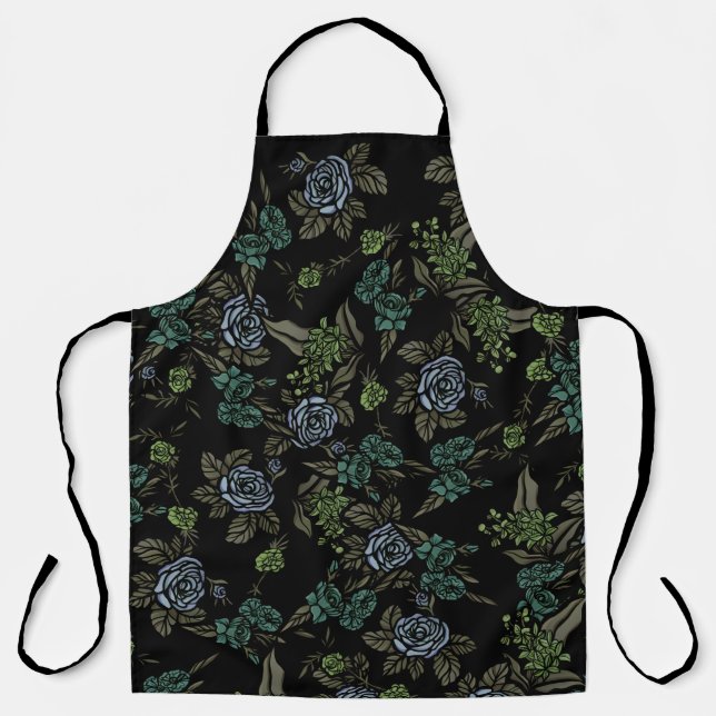 Tablier Green Earth Flowers (Recto)