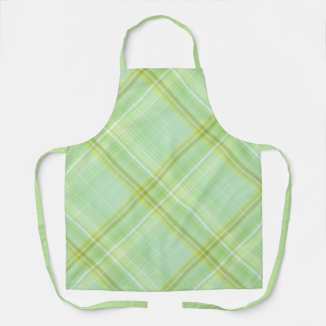 Tablier Green Sprout Pastel Green Plaid (Recto)